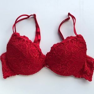 Smart & Sexy Red Padded Bra 34A